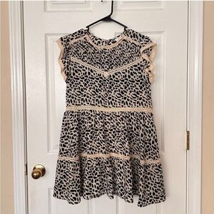 Stylish Leopard Print Kids Dress